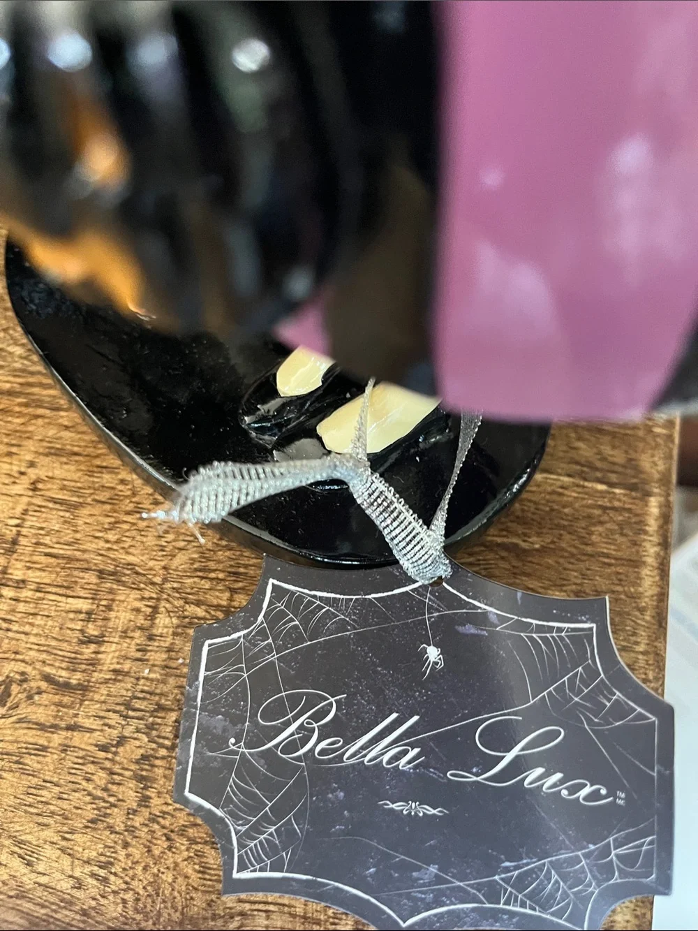 Bella Luxx Black & Purple Witch Pair with Orange Hats